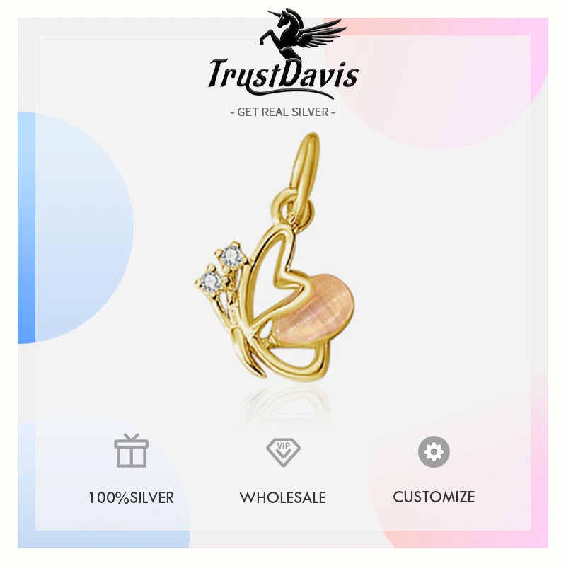 Butterfly Charm Pendant Handmade DIY Accessories DZ1713