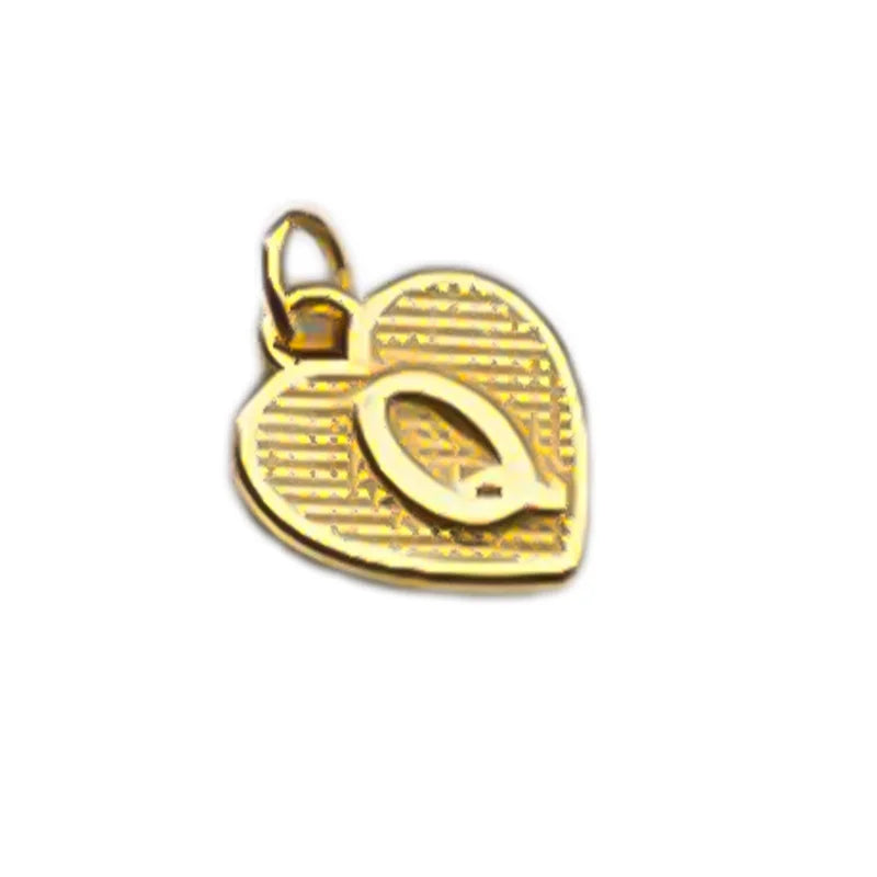 TrustDavis Real 925 Sterling Silver Name Necklace 26 Heart DIY Accessories Pendant for Women Wedding Clavicle Jewelry DZ1795