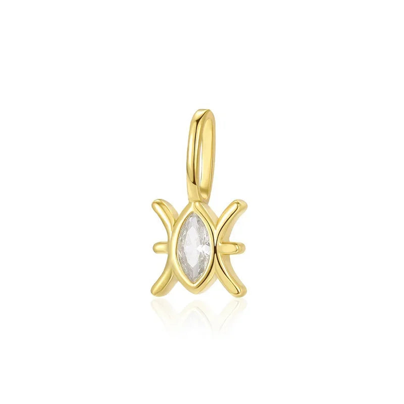 12 constellations Charm Pendant Handmade DIY Accessories DZ1694