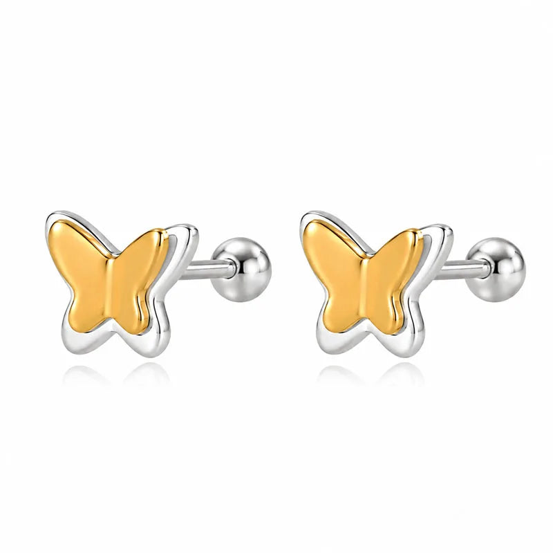 Two-tone Butterfly Earrings DS4913
