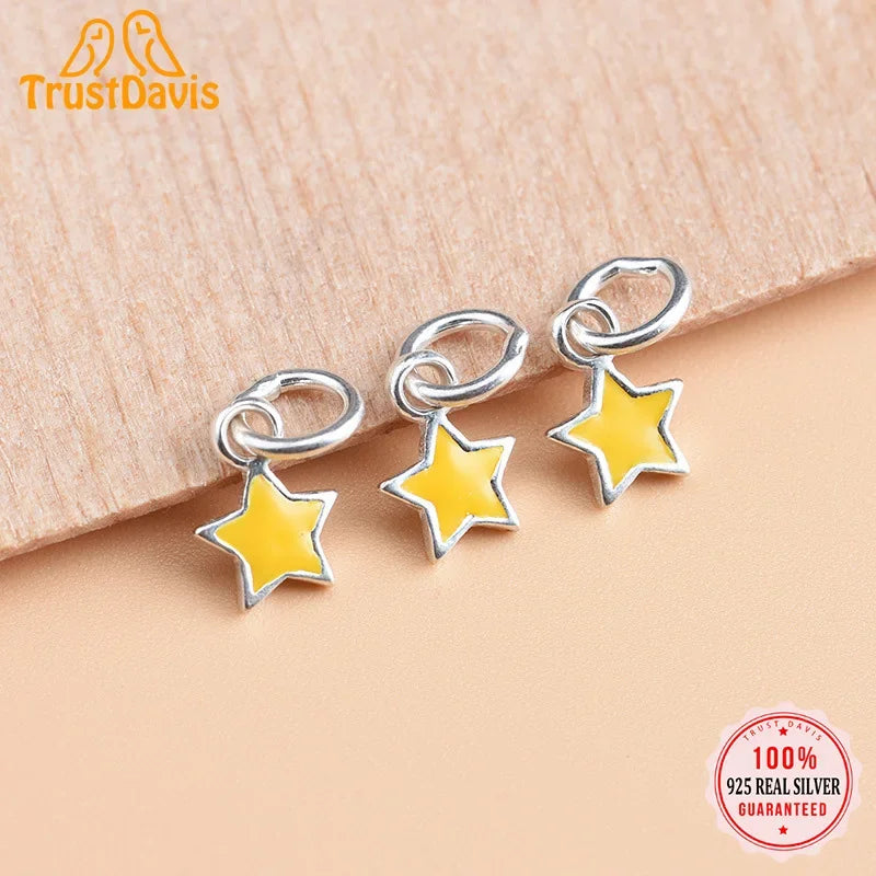 Yellow Star Charm Pendant HY126