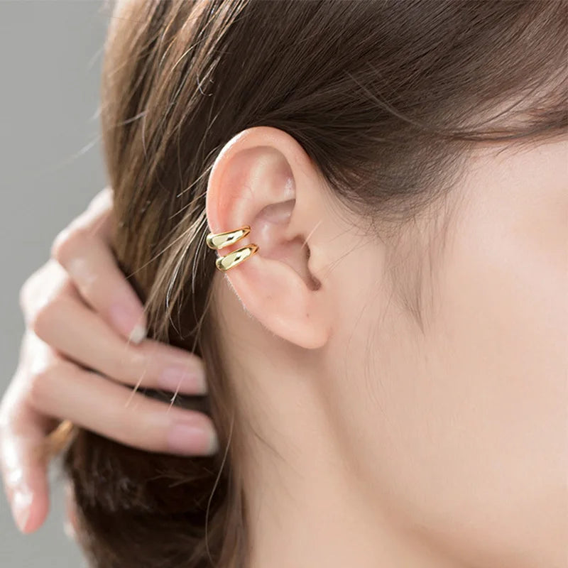 Smooth Surface Ear Cuff Clip on Earrings DA1270
