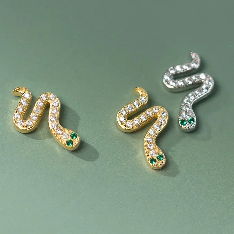 Romantic Animal Snake Crab Fish Rabbit Screw Stud Earrings DS4044