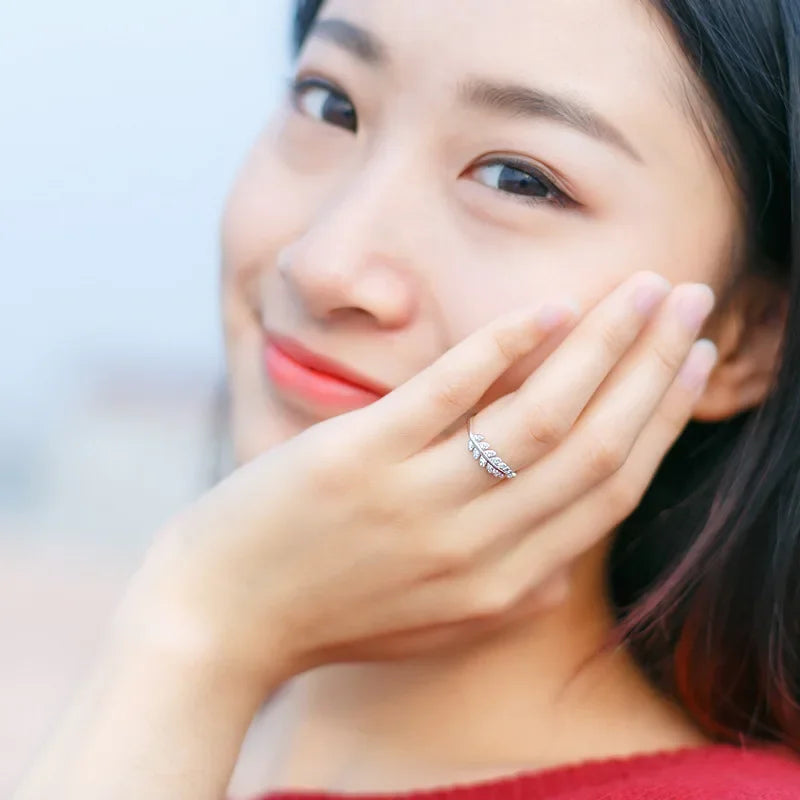 Leaves Opening Finger Ring DS958