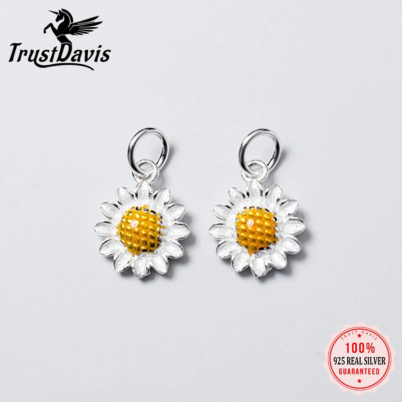Fashion Sunflower Charm Pendant DZ1780