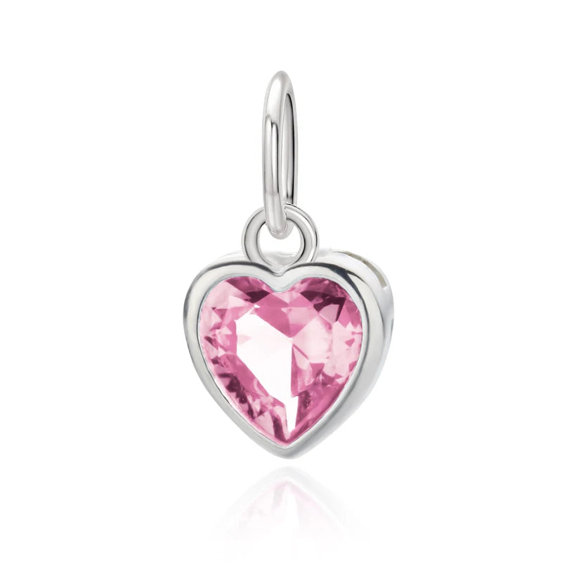 Heart Colour Pendant DIY Necklace Accessories Fine S925 Jewelry HY838