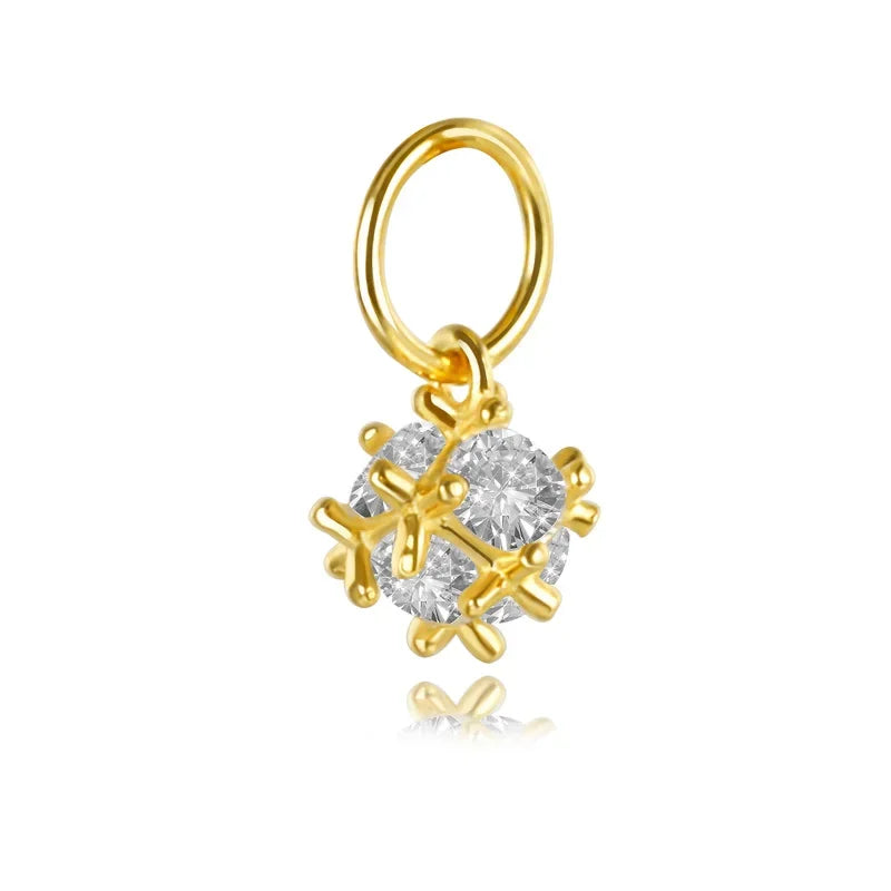 Irregular ShinyCZ Charm Pendant DZ297