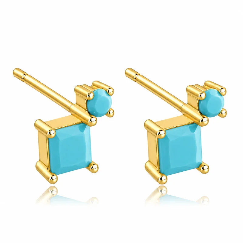 Stacked Colored Zircon Earrings DS4916