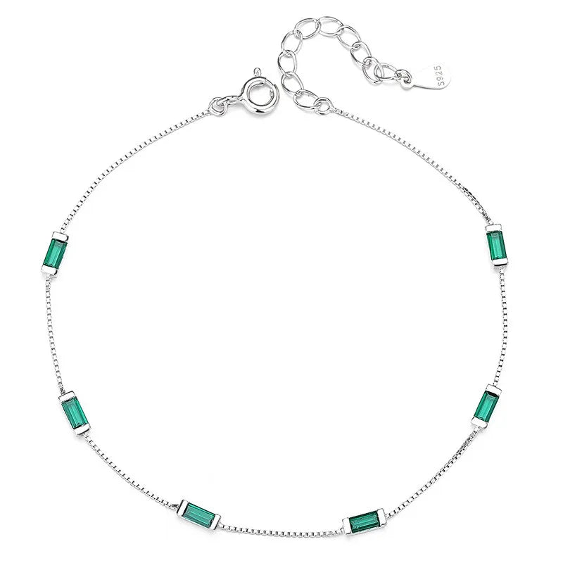 Simple Green Square Drill Bracelet DS4398
