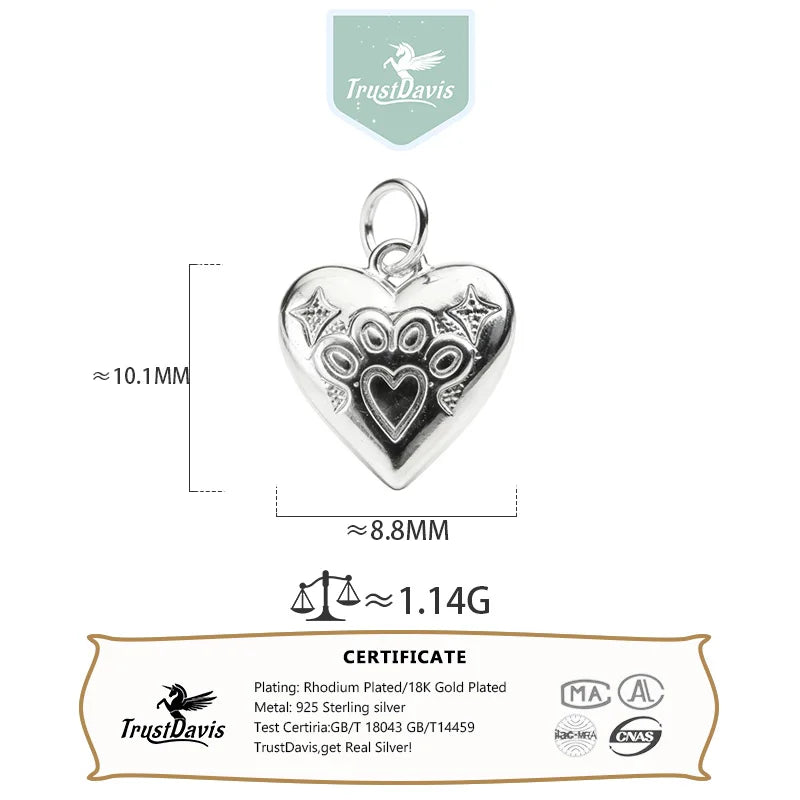 Fashion Geometric Heart Cabin Charm Pendant DZ1819