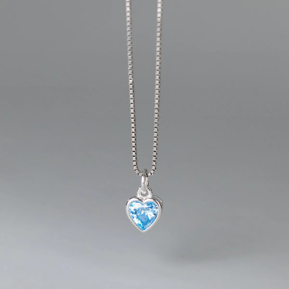 Heart Colour Pendant DIY Necklace Accessories Fine S925 Jewelry HY838