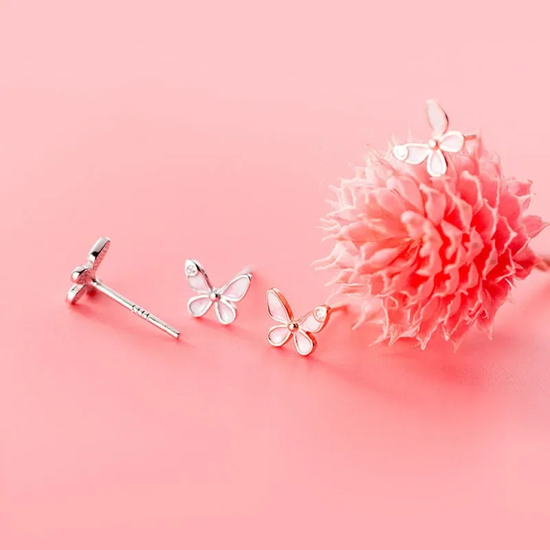 Butterfly Glaze Stud Earrings DB1271