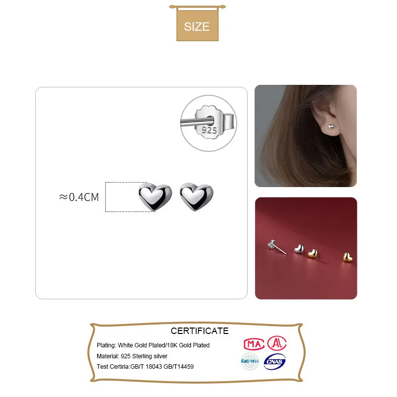 New Ellipse Charm Stud Earrings DB097