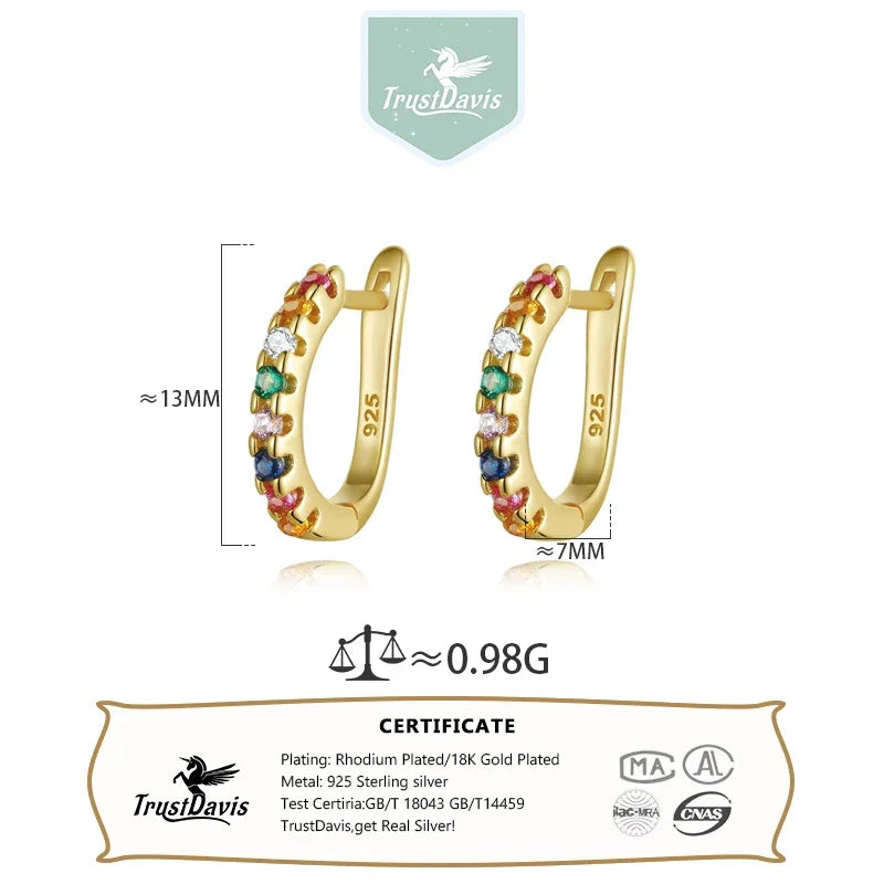 Colors Dazzling Hoop Earrings DS4320