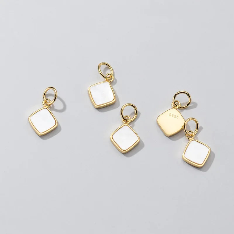 Shell Geometric Charm Pendant Handmade DIY Accessories DZ52