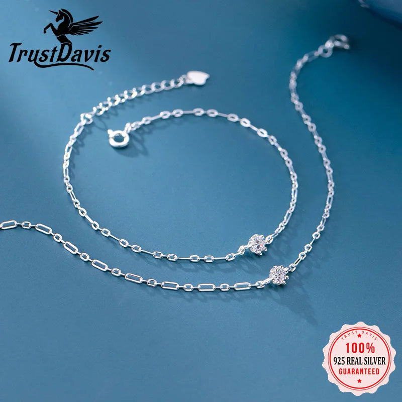 Shiny Bracelet Anklets For Women Wedding Party Jewelry Gift DA1251