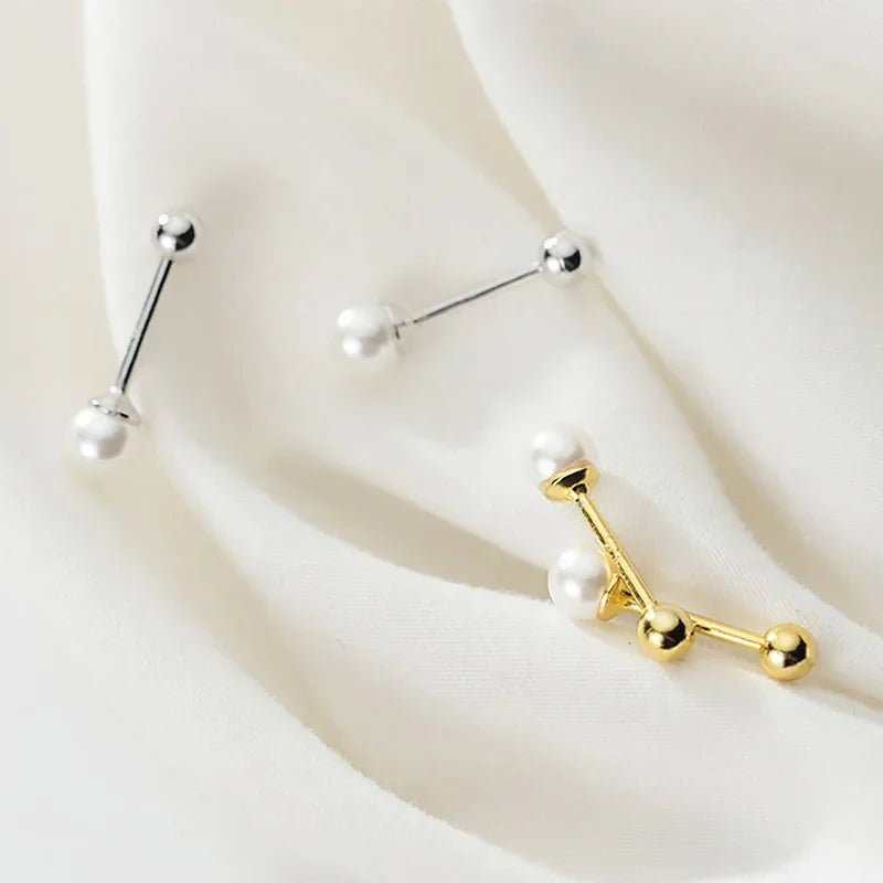 Pearl Beads Screw Earrings DA1621