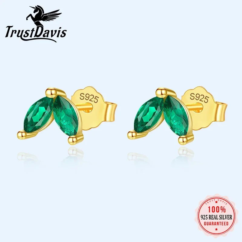 Colour Zircon Horse Eye Charm Stud Earrings DA2656