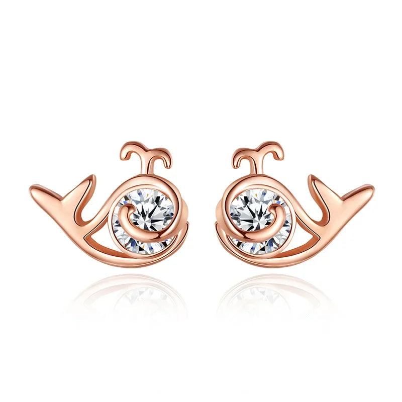 Trustdavis Genuine Fashion 925 Sterling Silver Sweet Cute Animal Little Cat Stud Earrings For Women Girl Kids Lady Jewelry DA261