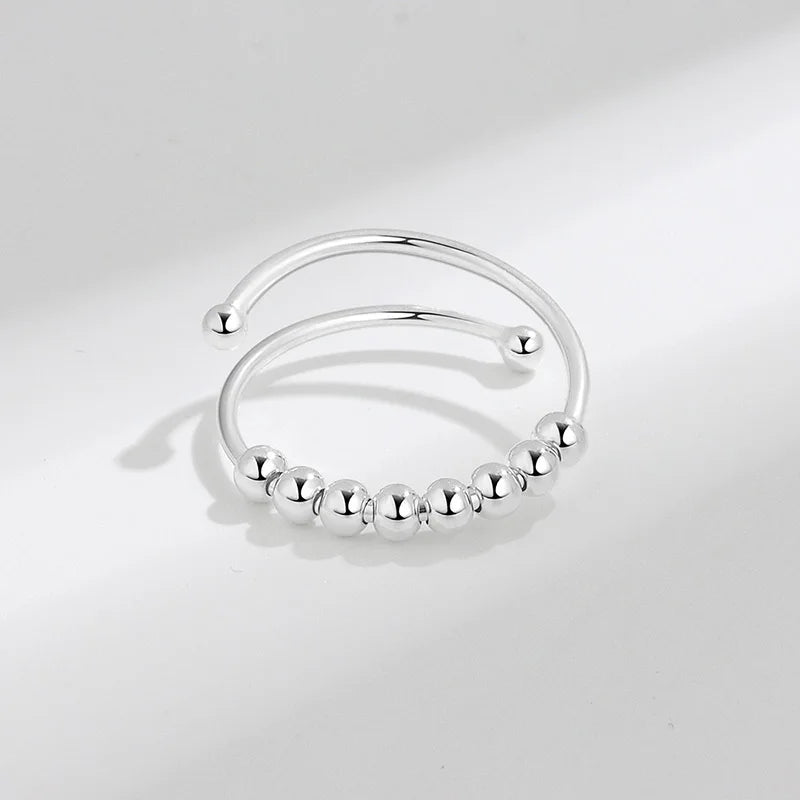 Rotating 8 Beads Opening Rings DG0097