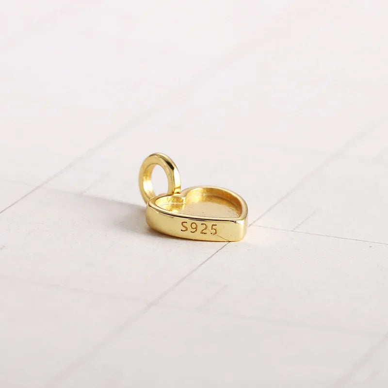 Heart Charm Pendant DIY Necklace Accessories Jewelry DZ817