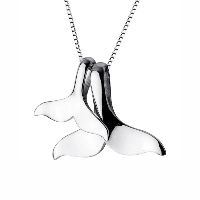 2 Sea-Maid Fishtail Pendant Chokers Necklaces DS847