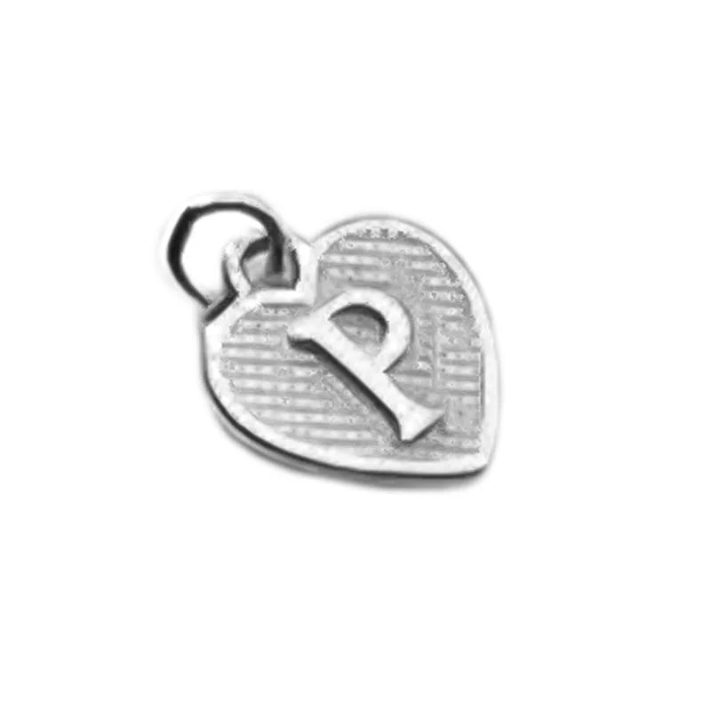 TrustDavis Real 925 Sterling Silver Name Necklace 26 Heart DIY Accessories Pendant for Women Wedding Clavicle Jewelry DZ1795