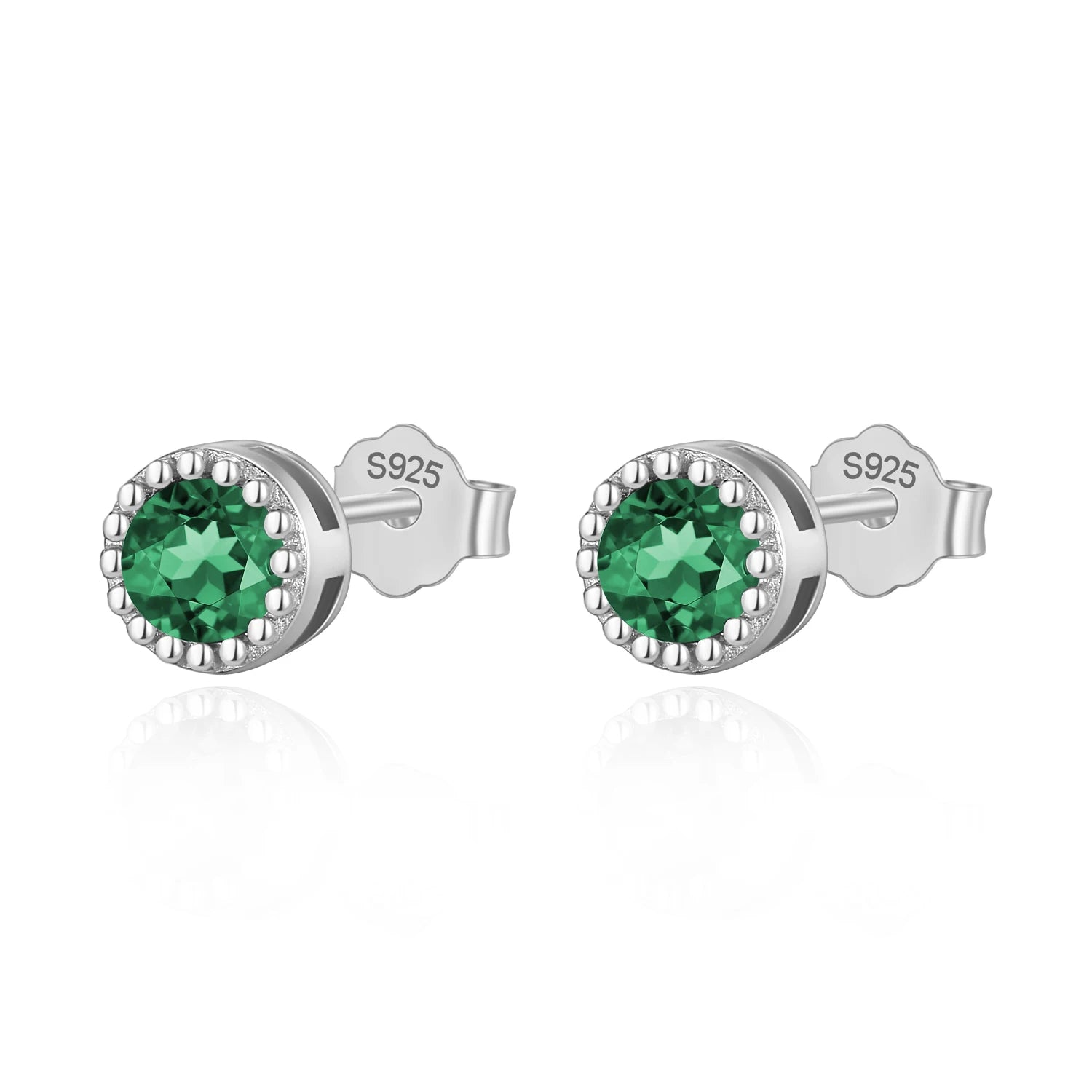 Colour CZ Triangle Round Charm Stud Earrings DA2701