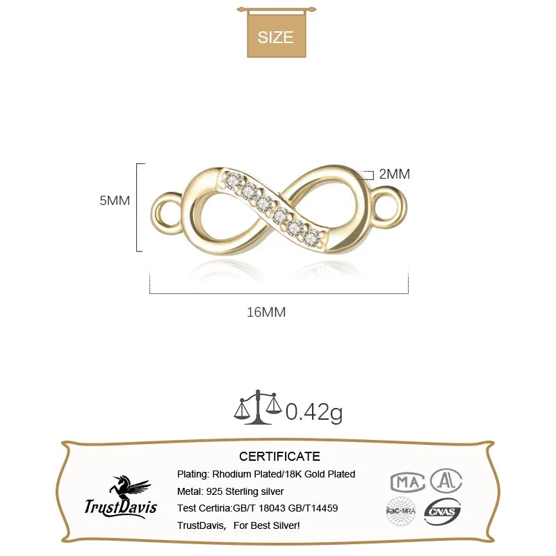 Infinite Shiny CZ Charm Pendant DZ244