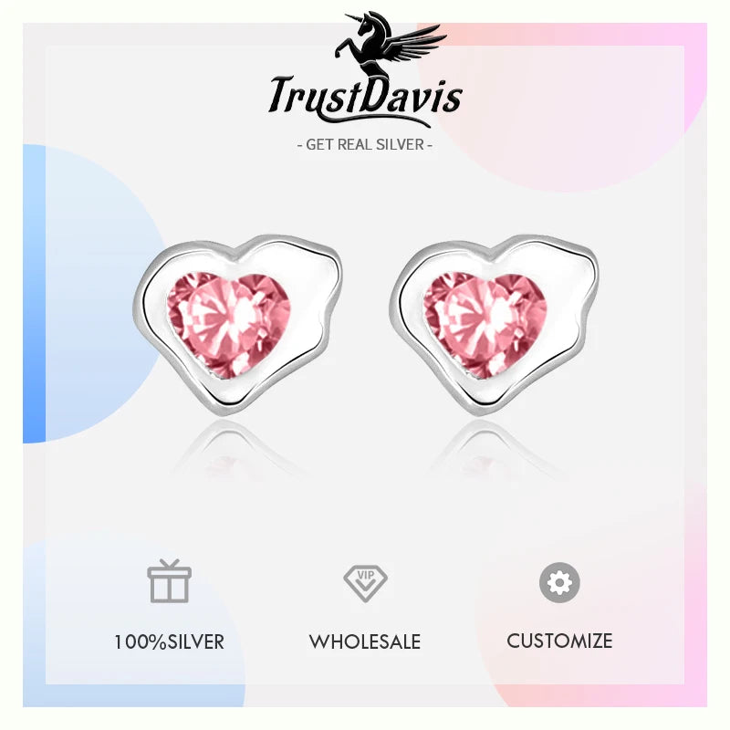 Irregular Heart Stud Earrings DA1632