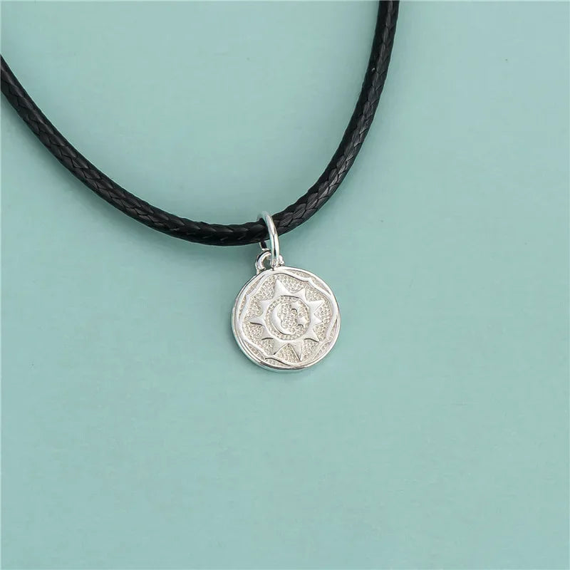 Sun Round Charm Pendant DIY Necklace Bracelet Accessories DZ653
