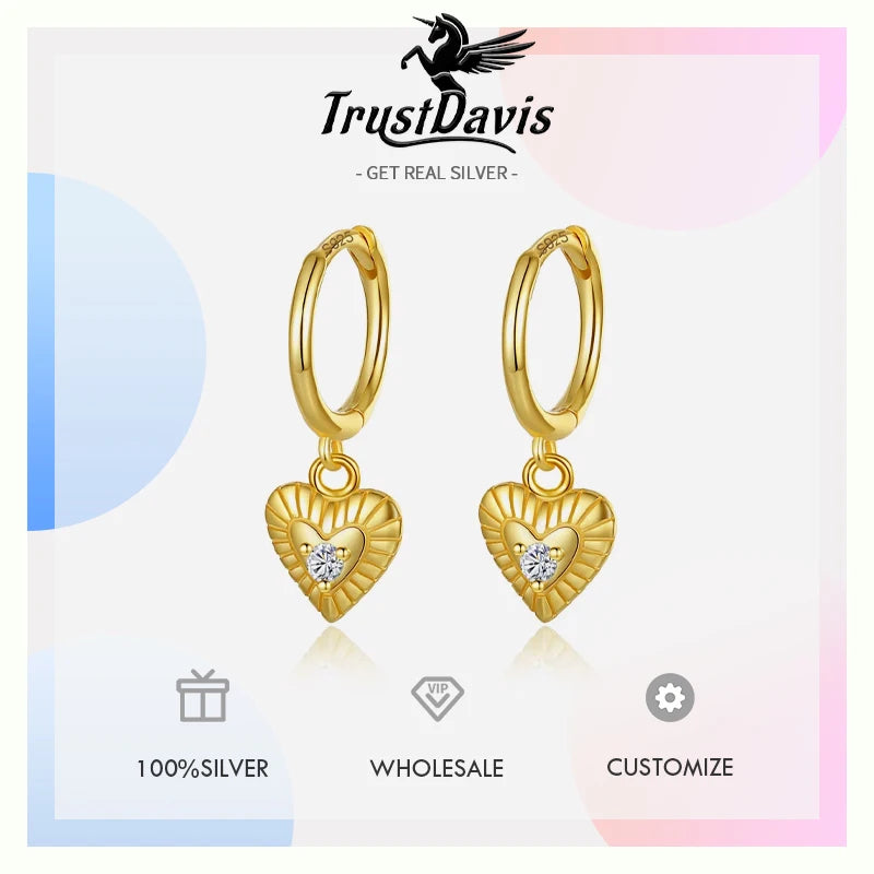 Love Moon Eye key Cross Heart Pendant Hoop Earrings DG0126