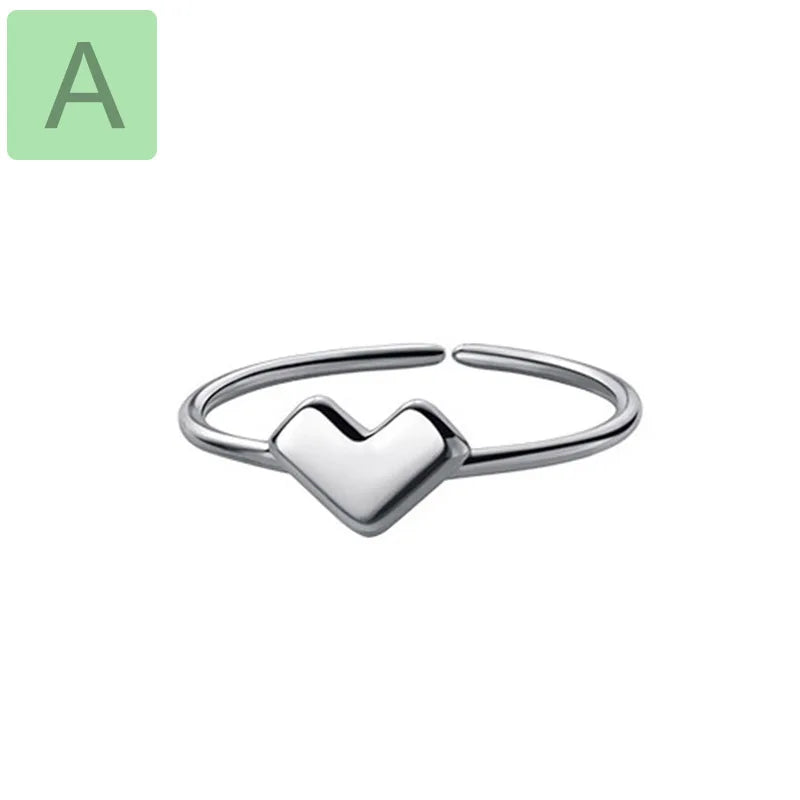 Twist Heart Opening Rings DB1317