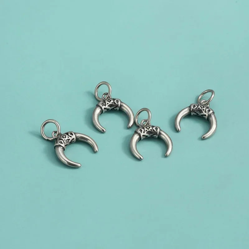 Retro Crescent Charm Pendant DIY Necklace Accessories DZ1641