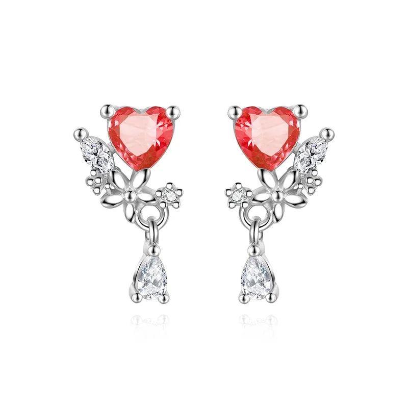 Blue Heart Stud Earrings DA3215