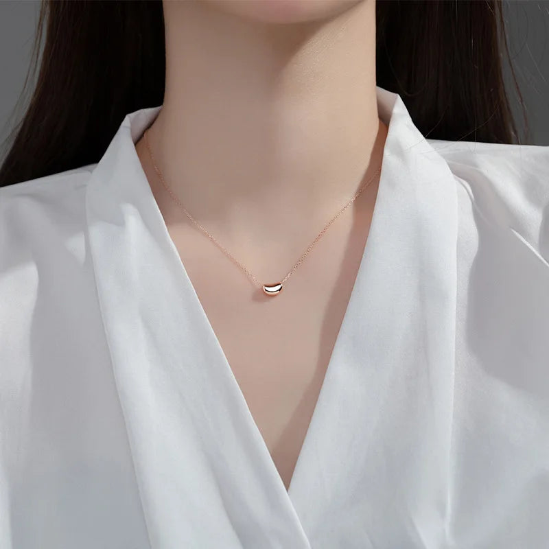 Smooth Geometry Clavicle Necklace DA2958