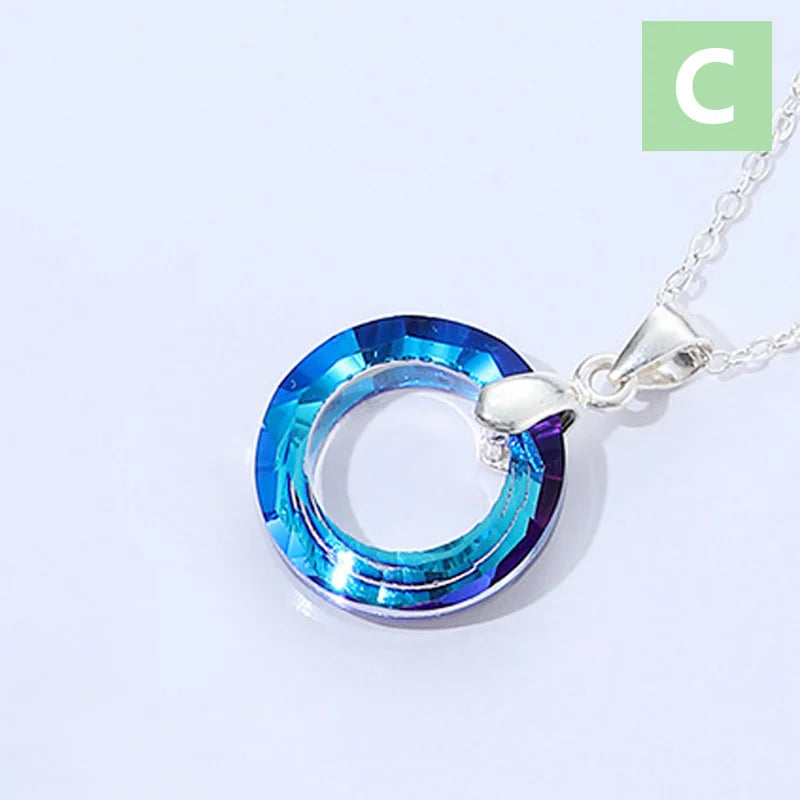 TrustDavis Women 925 Solid Sterling Silver Butterfly Necklace for Lady Girls Birthday Gift Fine S925 Jewelry DS4231