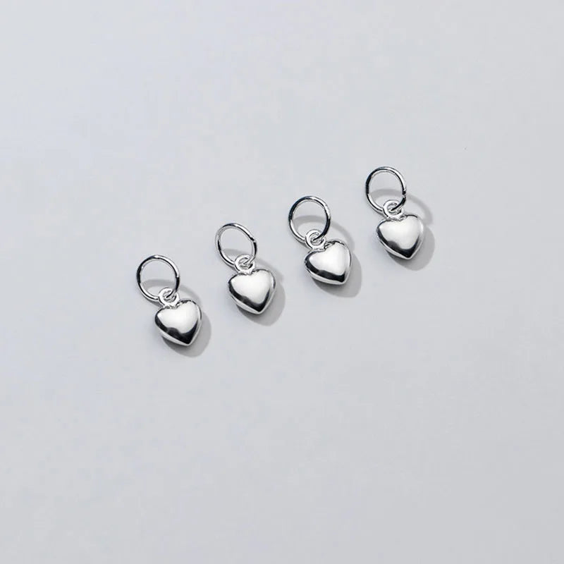Heart Charm Pendant Handmade DIY Accessories Jewelry DZ75