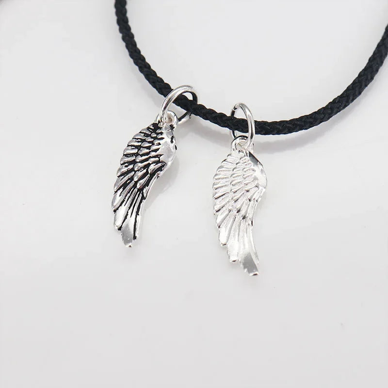 Angel Wings Charm Pendant DIY Accessories Fine 925 Jewelry HY800