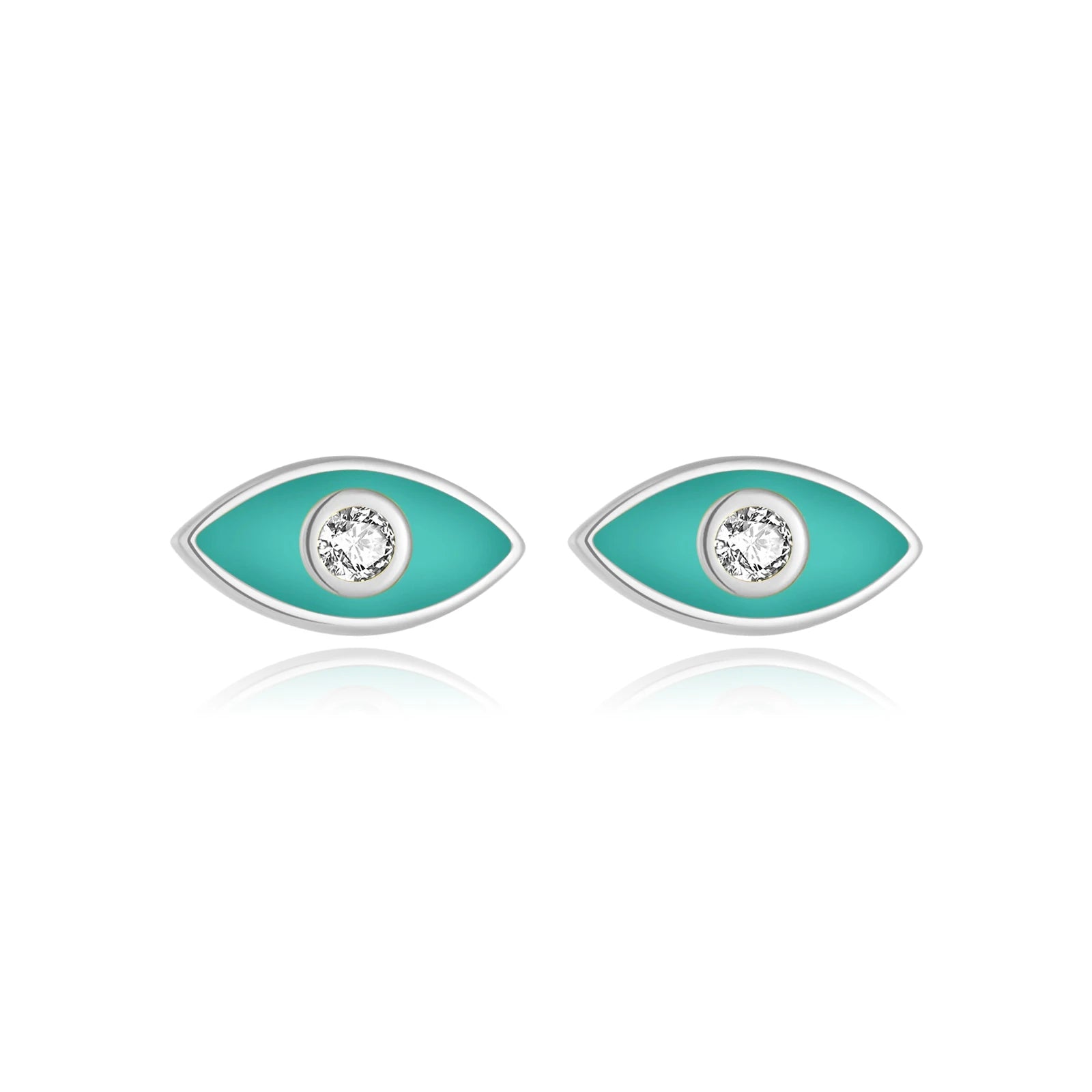 TrustDavis Real 925 Sterling Silver fashion fine small eyes Stud Earrings for Women Minimalist Jewelry DA3236