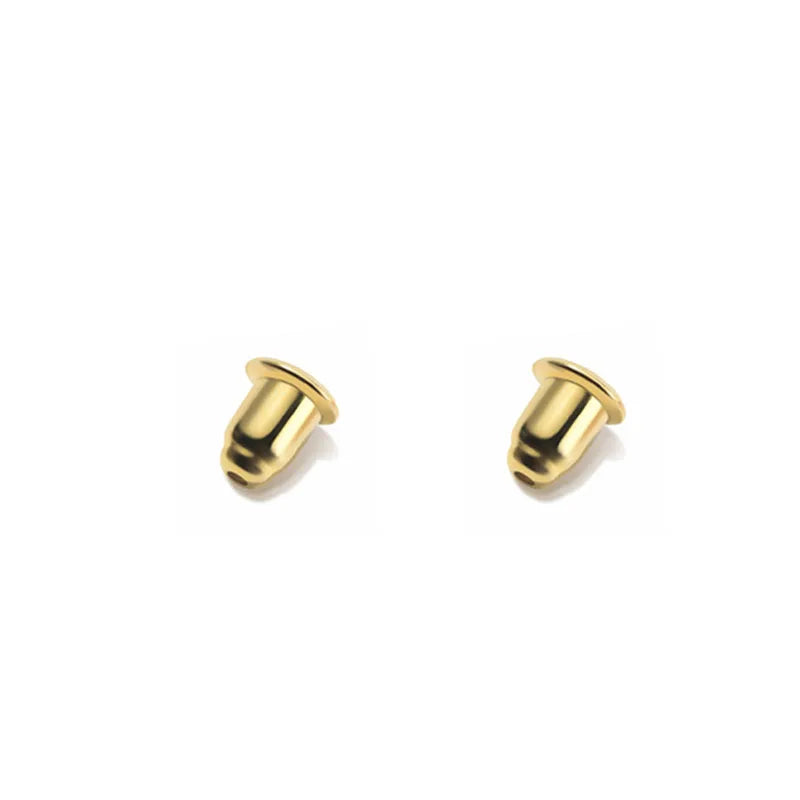 Trustdavis Real 925 Sterling Silver Silicone Ear Plug Earplugs Stud Earring DB1248