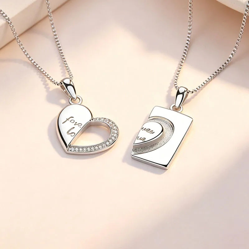Heart-shaped Envelope Silver Pendant DZ1906