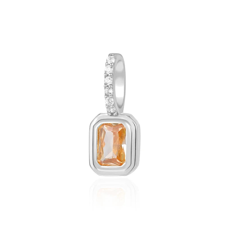 TSquare Colored Zircon Charm Pendant DZ1695