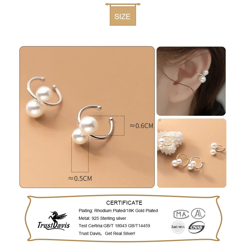 Synthesis Pearl Wedding Party Earring Fine Jewelry DA2575