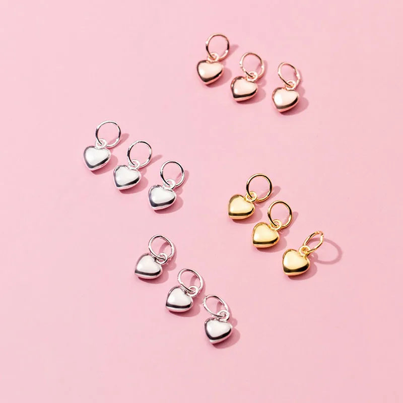 Heart Charm Pendant Handmade DIY Accessories Jewelry DZ75
