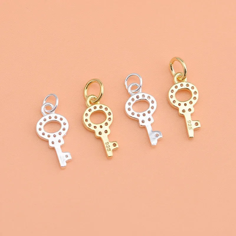 Mini Key Charm Pendant Handmade DIY Accessories Jewelry HY027