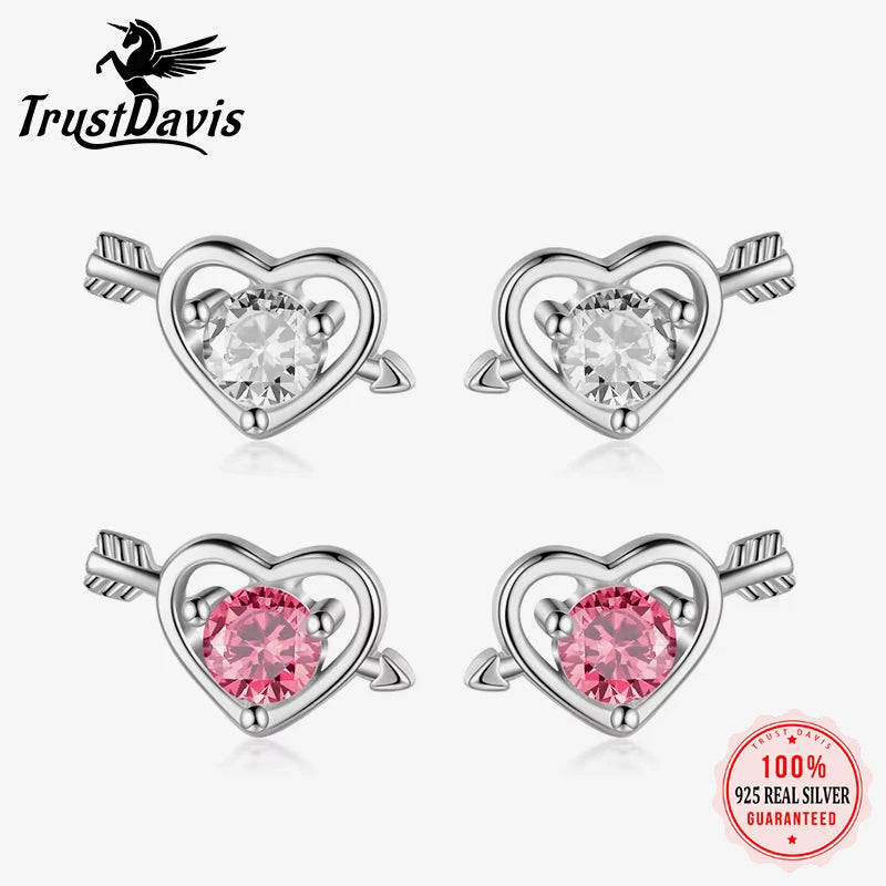 Romantic Heart Stud Earrings DF2031