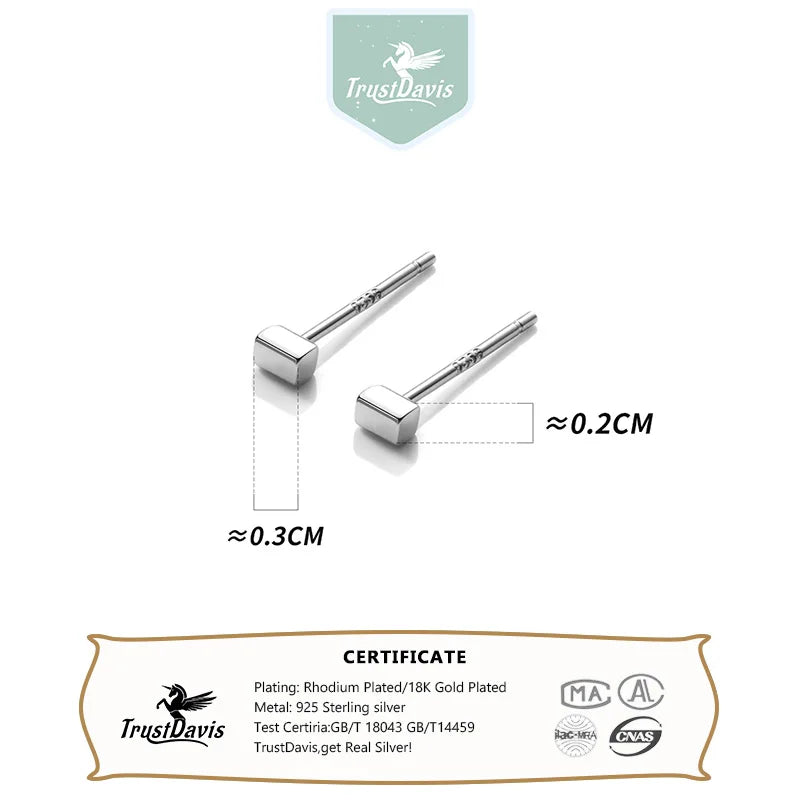 Blocks Stud Earrings DS1278