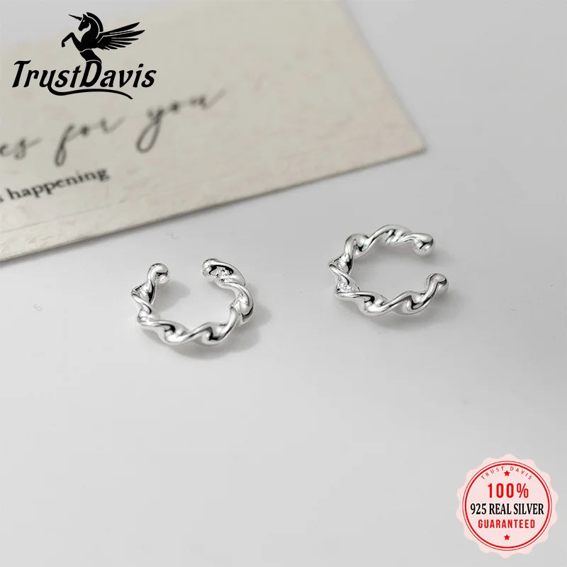 Twisted Clip Earrings DS4790