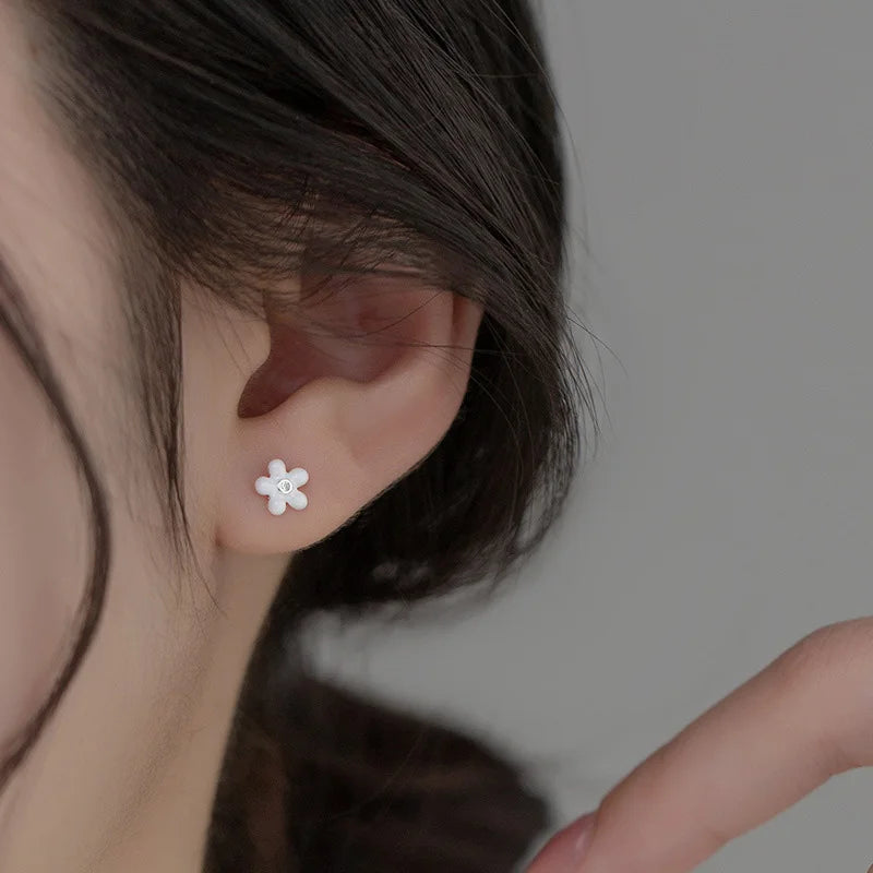 Color Flower Zircon Earrings DS3973